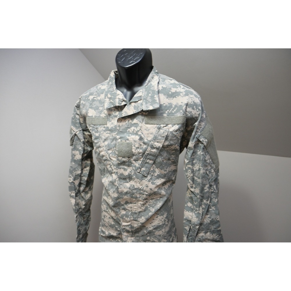 Military Issue Combat Coat Men Medium X-Long Digital Camo ACU Ripstop Excellent